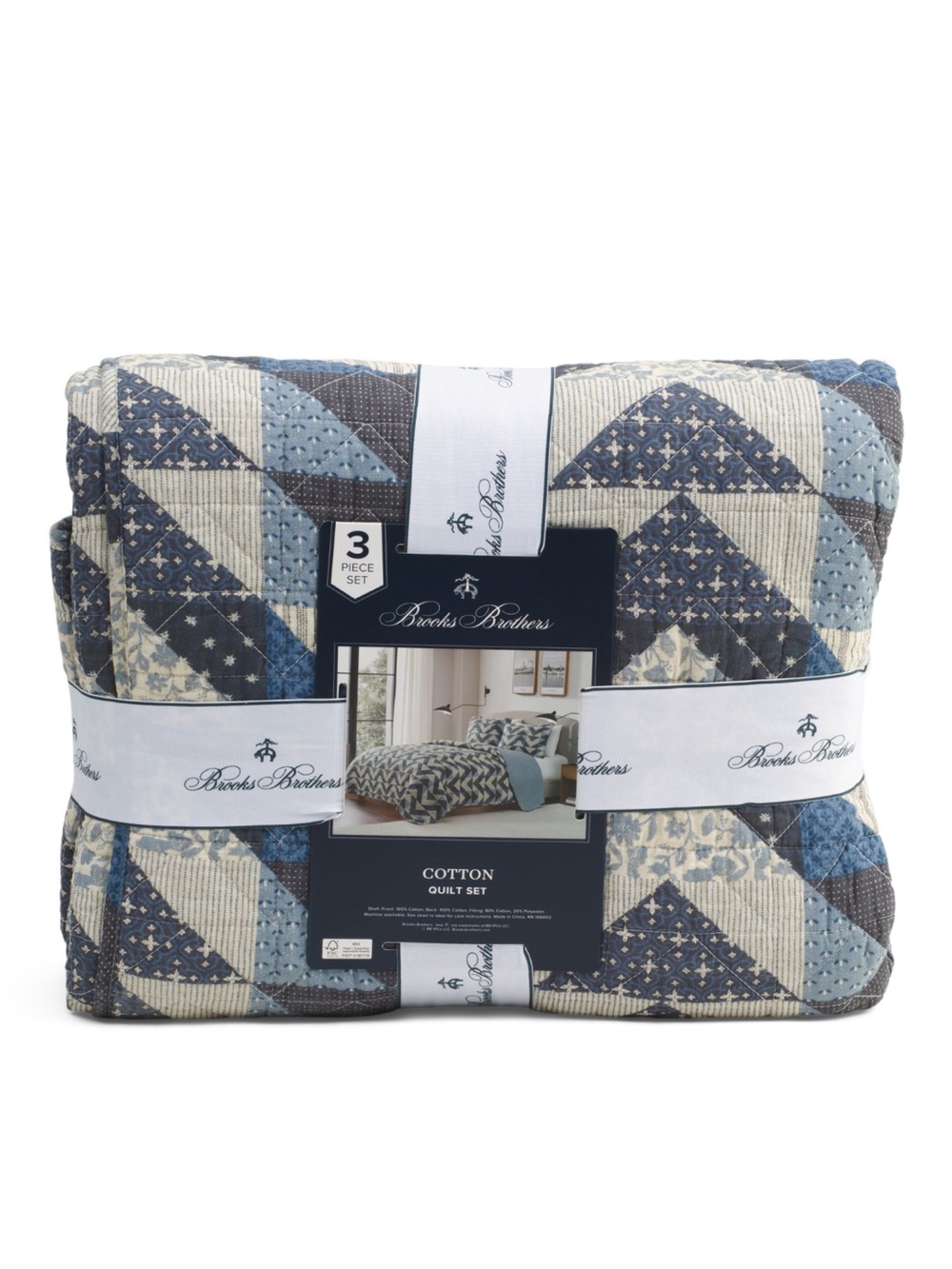 Brooks Brothers Patchwork Quilt set